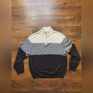 DOCKERS Men’s 3/4 Zip Sweater Size XL